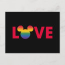 Search for love postcards rainbow