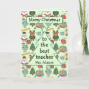 Search for teacher christmas cards Cute