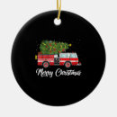 Search for fire truck ornaments Santa