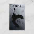 Search for rock n roll business cards Band