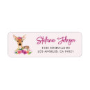 Search for animal return address labels Pink