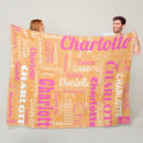 Search for hot pink and orange blankets For her