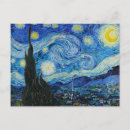 Search for fine art postcards Starry night