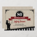 Search for jazz party invitations saxophone