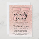 Search for 77th birthday invitations Rose