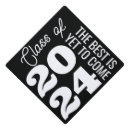 Search for inspirational quote graduation cap toppers Black and white