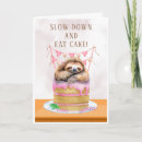 Search for sloth birthday cards Colorful