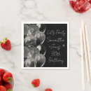 Search for silver and black napkins Sparkle