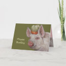 Search for pig birthday cards Hogs