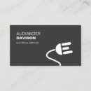Search for electrician business cards Construction