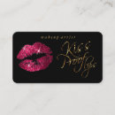 Search for hot pink and black business cards Cosmetologist