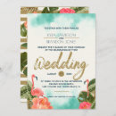 Search for flamingo wedding invitations Typography