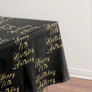 Search for party tablecloths Black