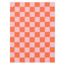Search for pink and orange tablecloths Checkerboard