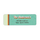 Search for groovy return address labels 70s