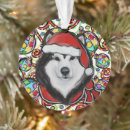 Search for alaskan malamute ornaments Siberian husky