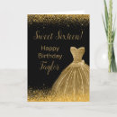 Search for 16th birthday cards Gold
