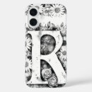 Search for black and white flower design iphone cases Elegant