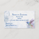 Search for wildlife business cards Hummingbird