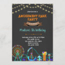 Search for amusement park birthday invitations Cute