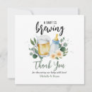Search for baby is brewing thank you cards Greenery