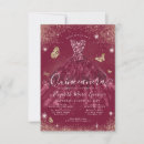 Search for red dress quinceanera invitations 15th birthday xv anos