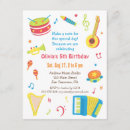 Search for kids music birthday invitations Instruments