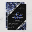 Search for black and blue wedding invitations Classy