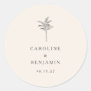 Search for palm tree wedding stickers Elegant