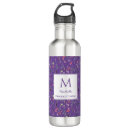 Search for floral water bottles Monogram initial