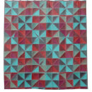 Search for teal and gray shower curtains Red