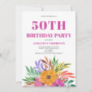 Search for tropical 50th birthday invitations Trendy