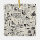 Search for newspaper ornaments Vintage