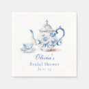 Search for bridal tea napkins Love is brewing