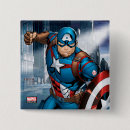 Search for marvel buttons Star shield