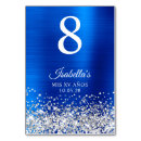 Search for silver table cards Mis quince anos