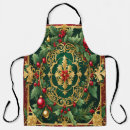 Search for holiday aprons Red
