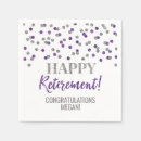 Search for silver and purple napkins Glitter