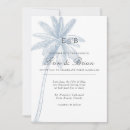 Search for palm trees invitations Blue