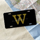 Search for black and silver license plates Monogrammed