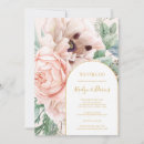 Search for gold and coral wedding invitations For her