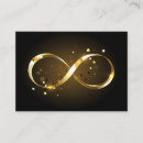 Search for infinity business cards Black