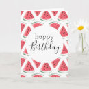 Search for watermelon birthday cards Pink