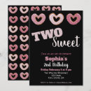 Search for two sweet donut birthday invitations Dessert