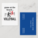 Search for volleyball business cards Team