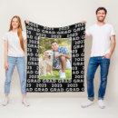 Search for high school blankets Black white