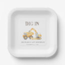 Search for construction birthday plates Digger