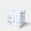 Search for plaid favor boxes baby shower
