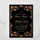 Search for black and rose gold wedding invitations Modern