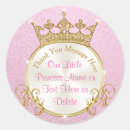 Search for pink princess baby shower stickers Baby girl